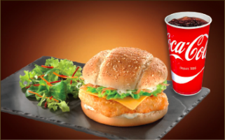 Menu 1 - fish burger - Café Hyprrion